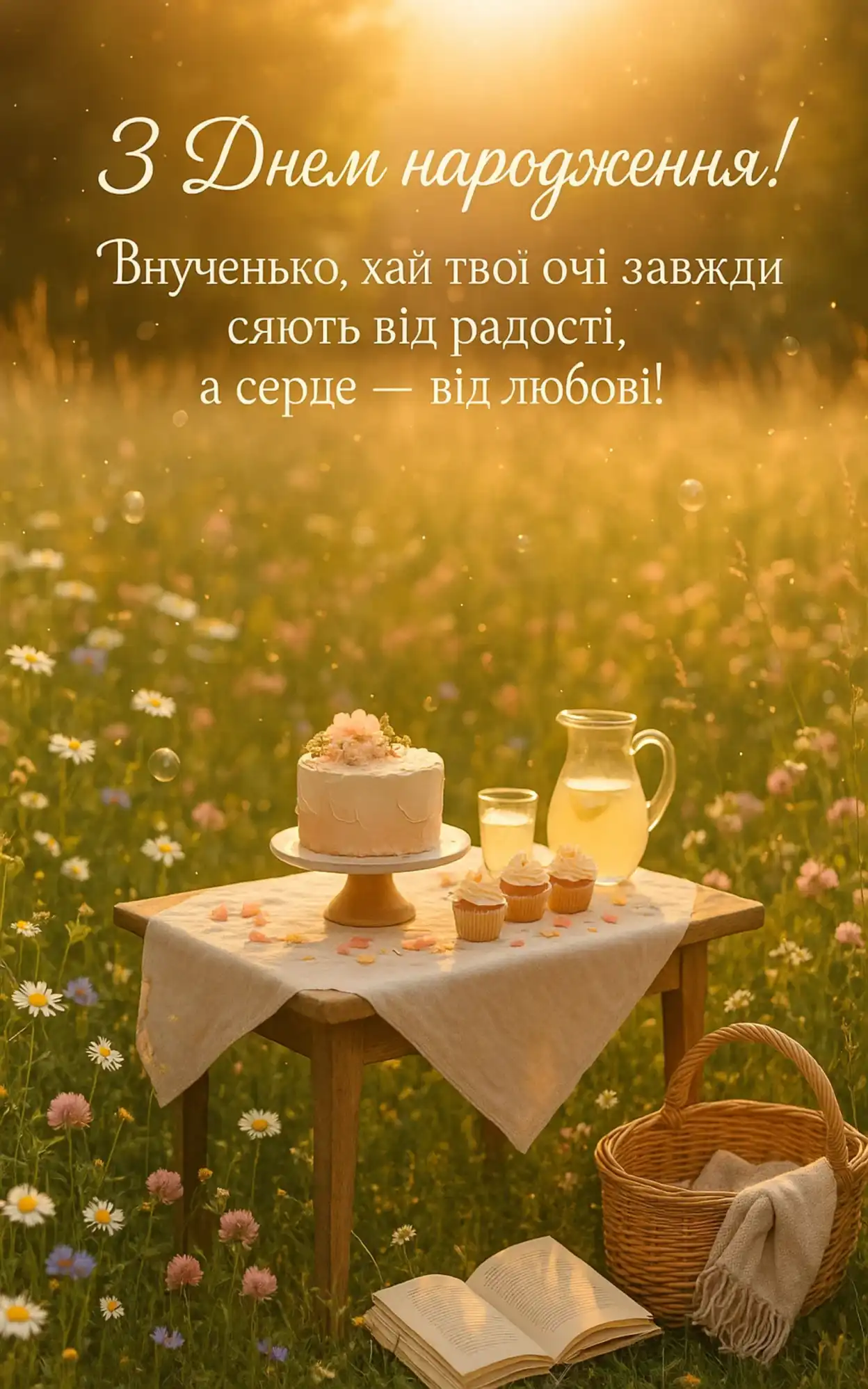 Привітання для внучки з днем народження