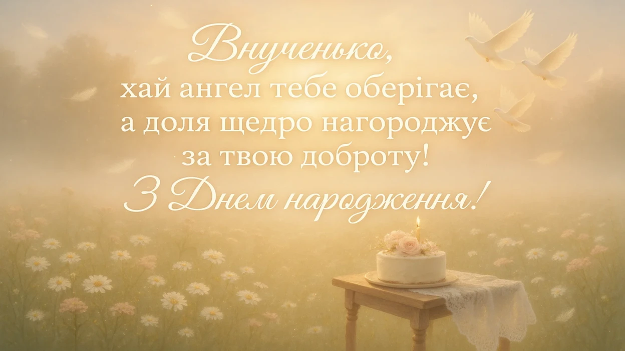 Привітання для внучки з днем народження