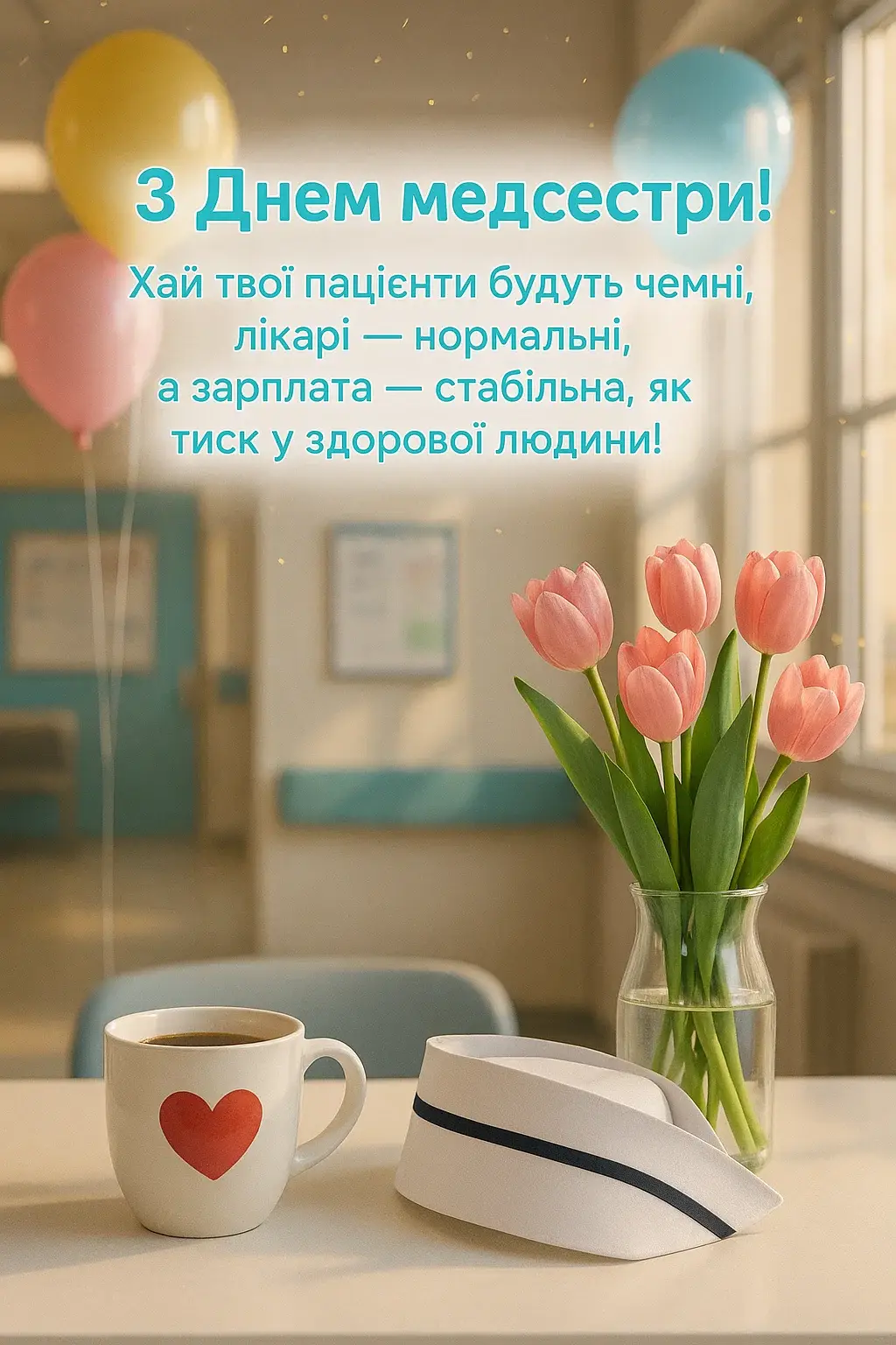 Смішні привітання з днем медсестри