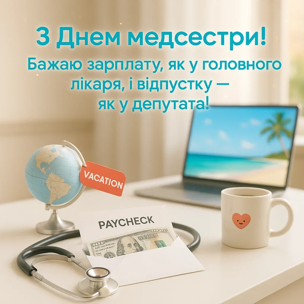 Смішні привітання з днем медсестри