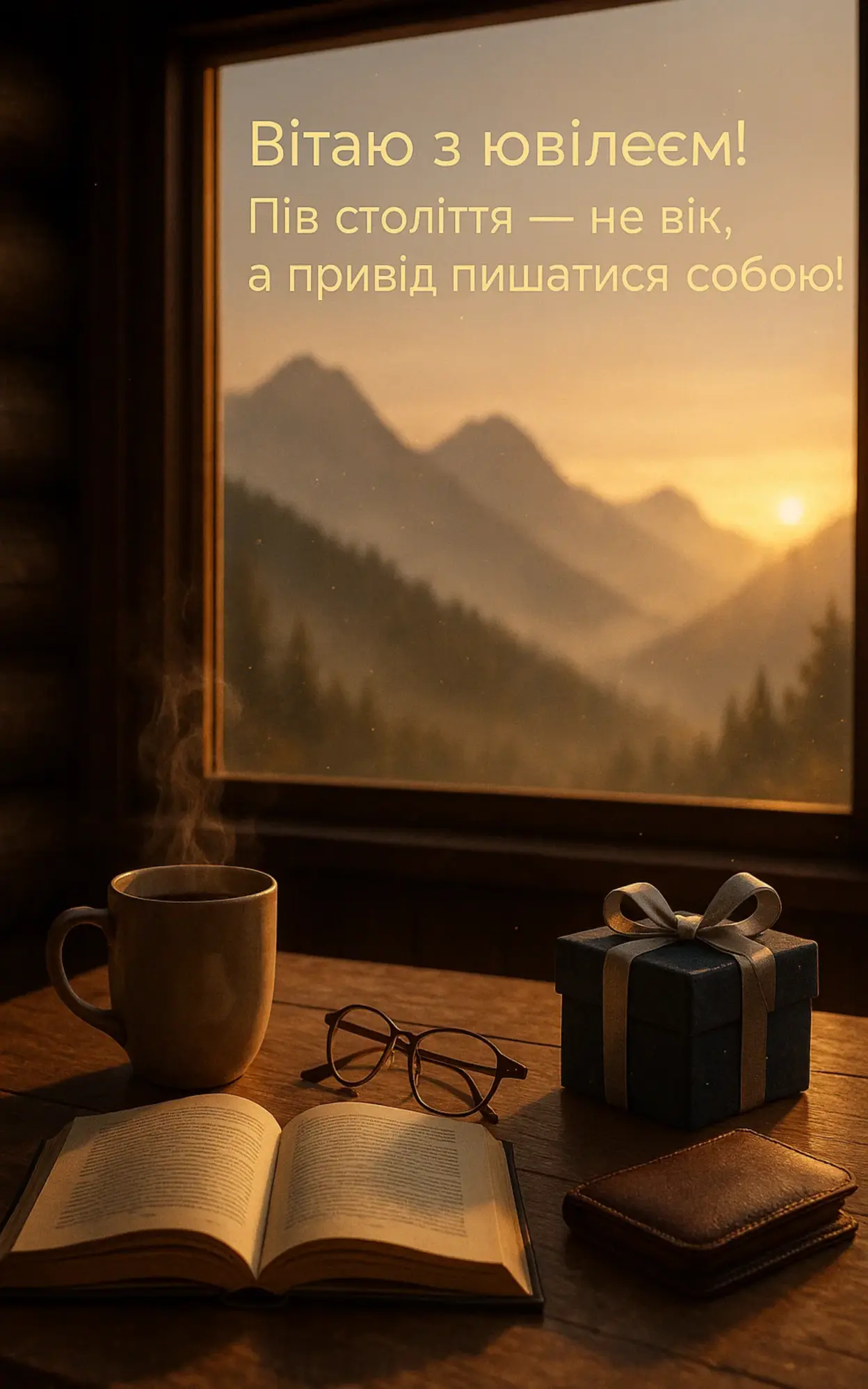 Вітальні листівки, привітання з ювілеєм 50 років мужчині