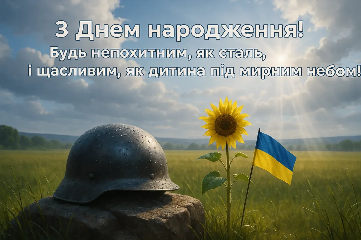 Привітання воїна з днем народження