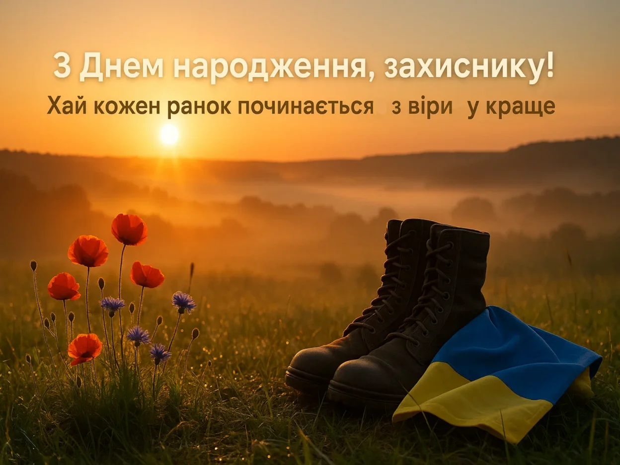 Привітання воїна з днем народження