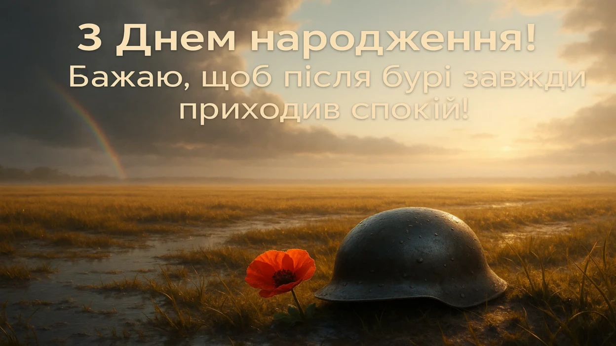 Привітання воїна з днем народження