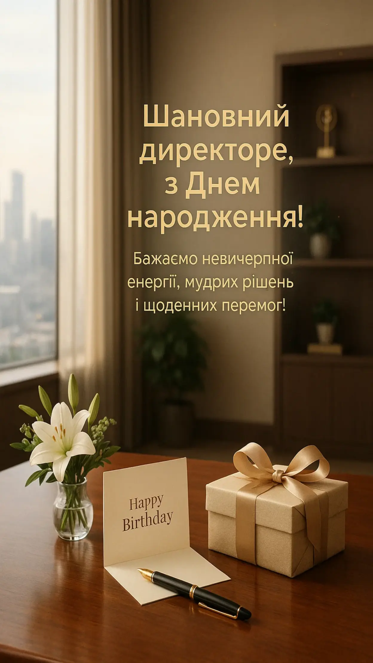 Привітання директора з днем народження