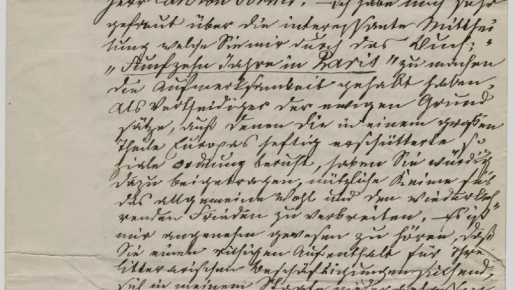 У Львові показали рукописний лист прусського короля 1849 року