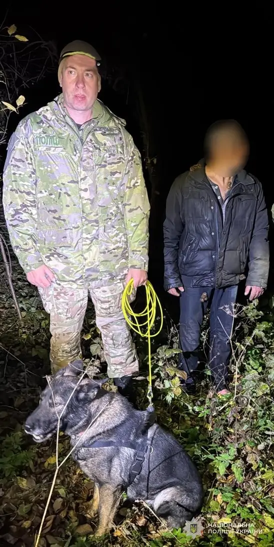 У Львівському районі службовий собака допоміг врятувати чоловіка, який заблукав у лісі
