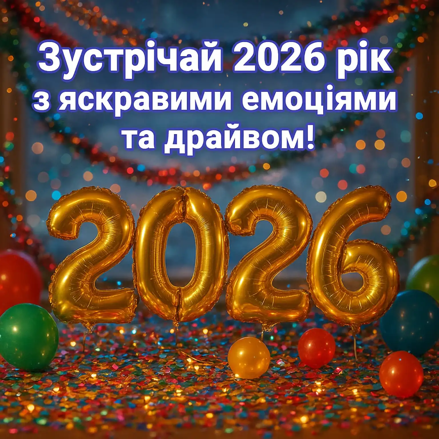 Привітання з прийдешнім новим роком 2026 Привітання з прийдешнім новим роком 2026