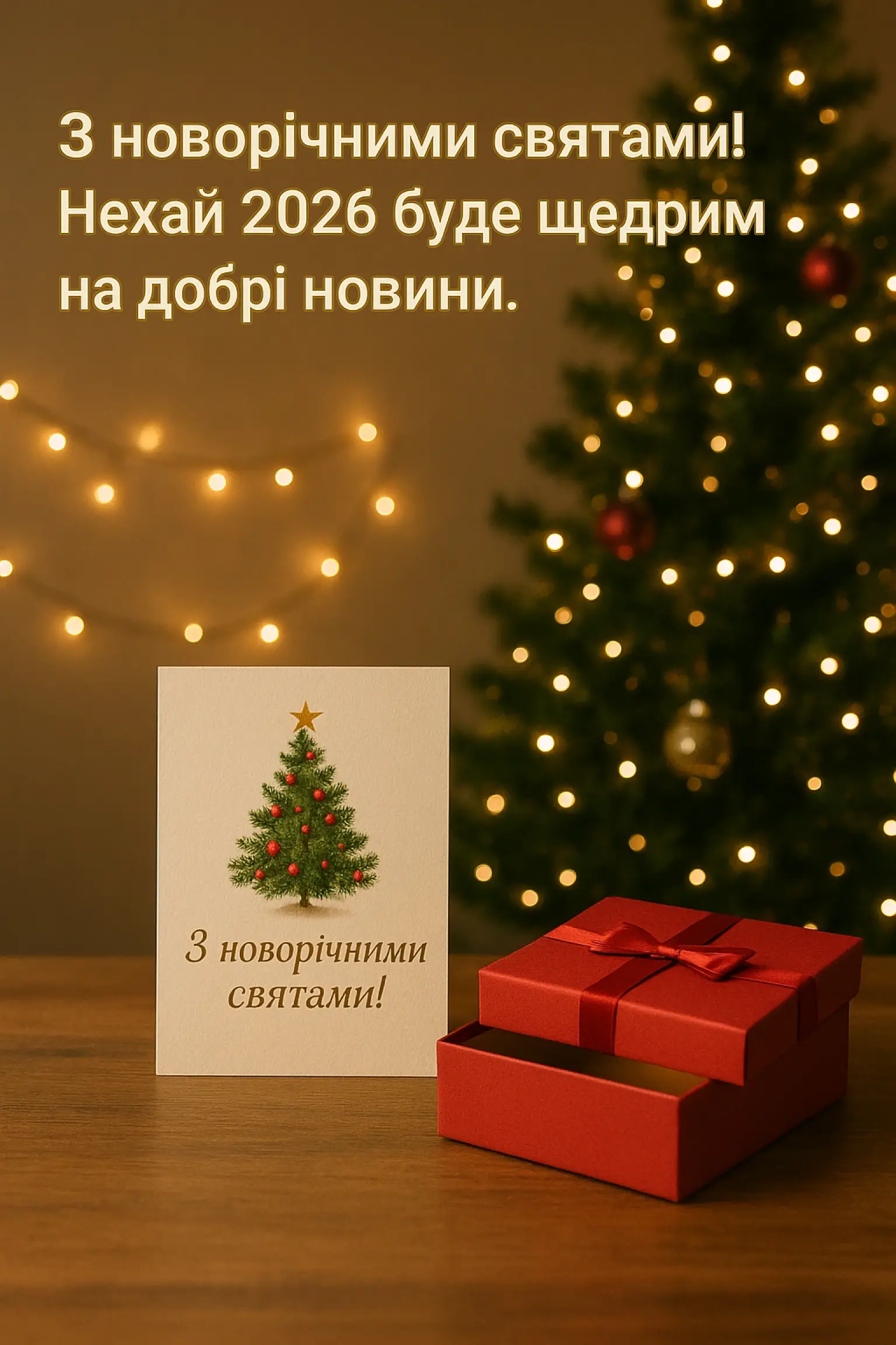 Привітання з прийдешнім новим роком 2026 Привітання з прийдешнім новим роком 2026