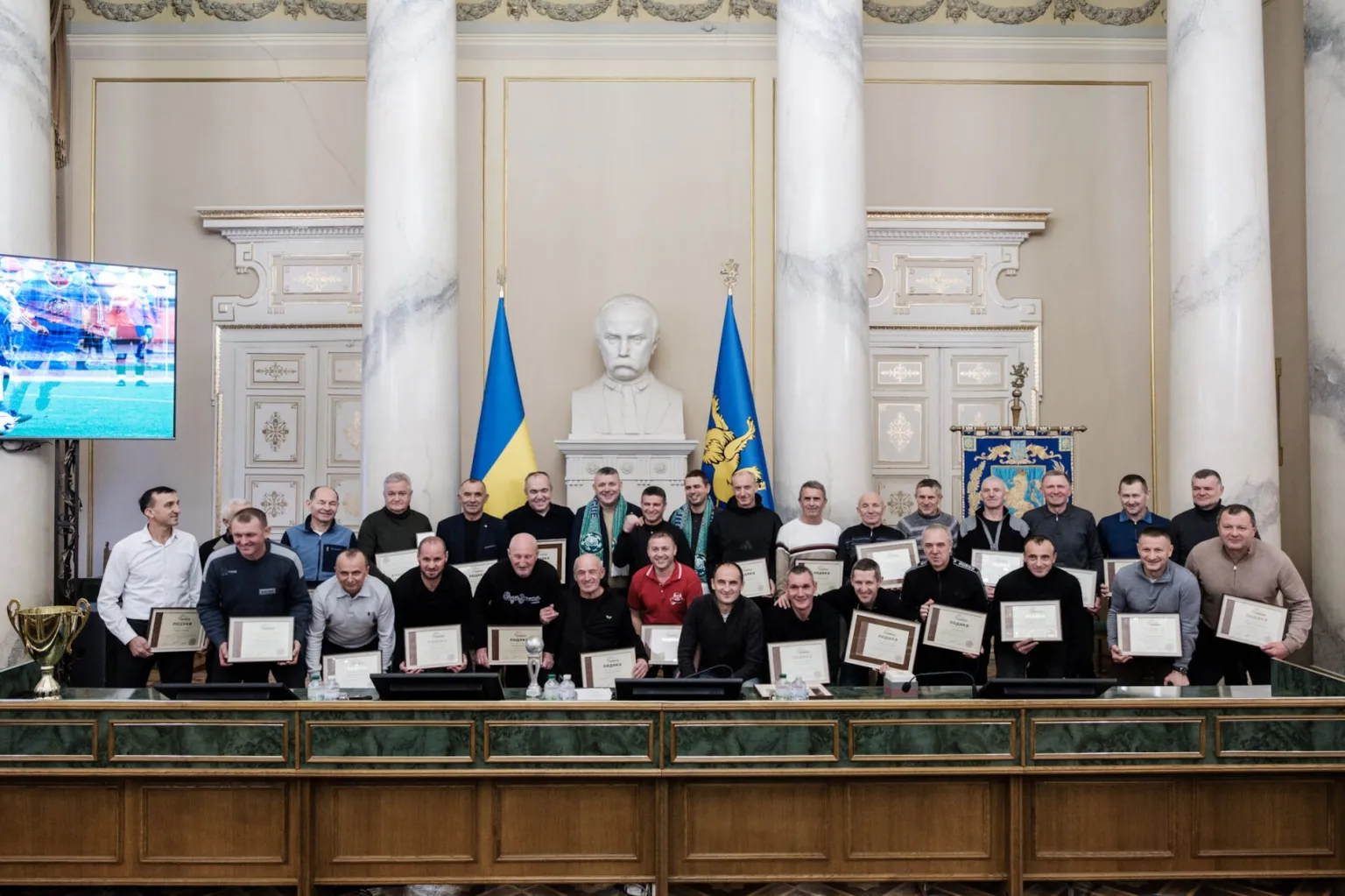 Львівських ветеранів футболу відзначили як чемпіонів України