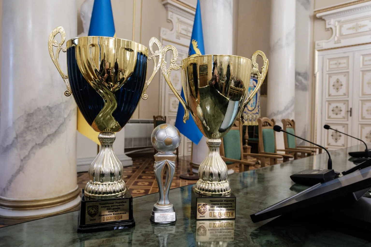 Львівських ветеранів футболу відзначили як чемпіонів України
