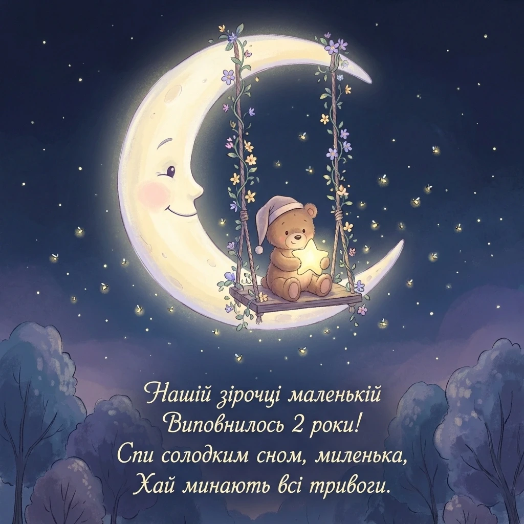 привітання з днем народження внучці 2 роки