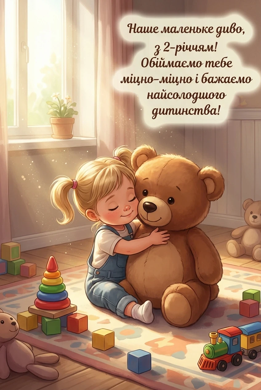 привітання з днем народження внучці 2 роки