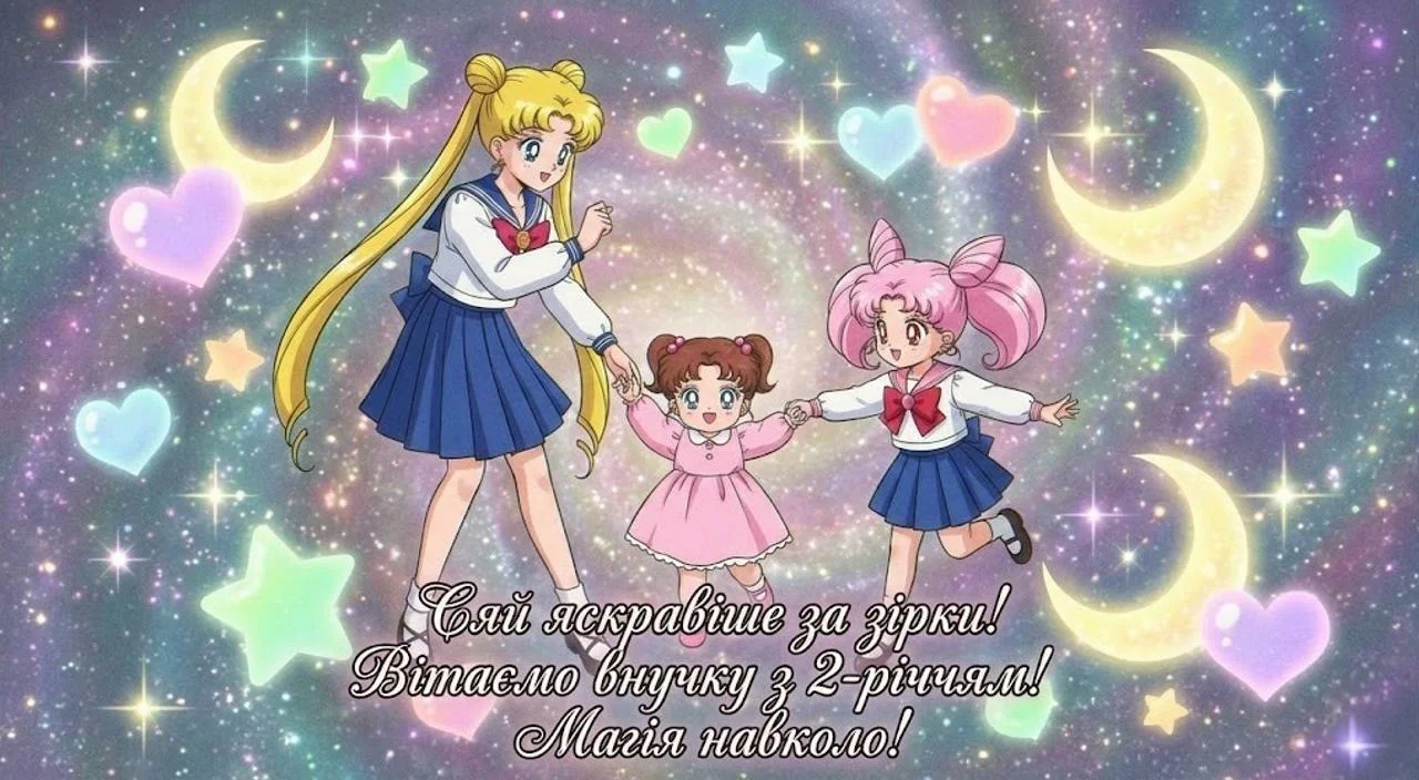Привітання з днем народження для внучки на 2 роки