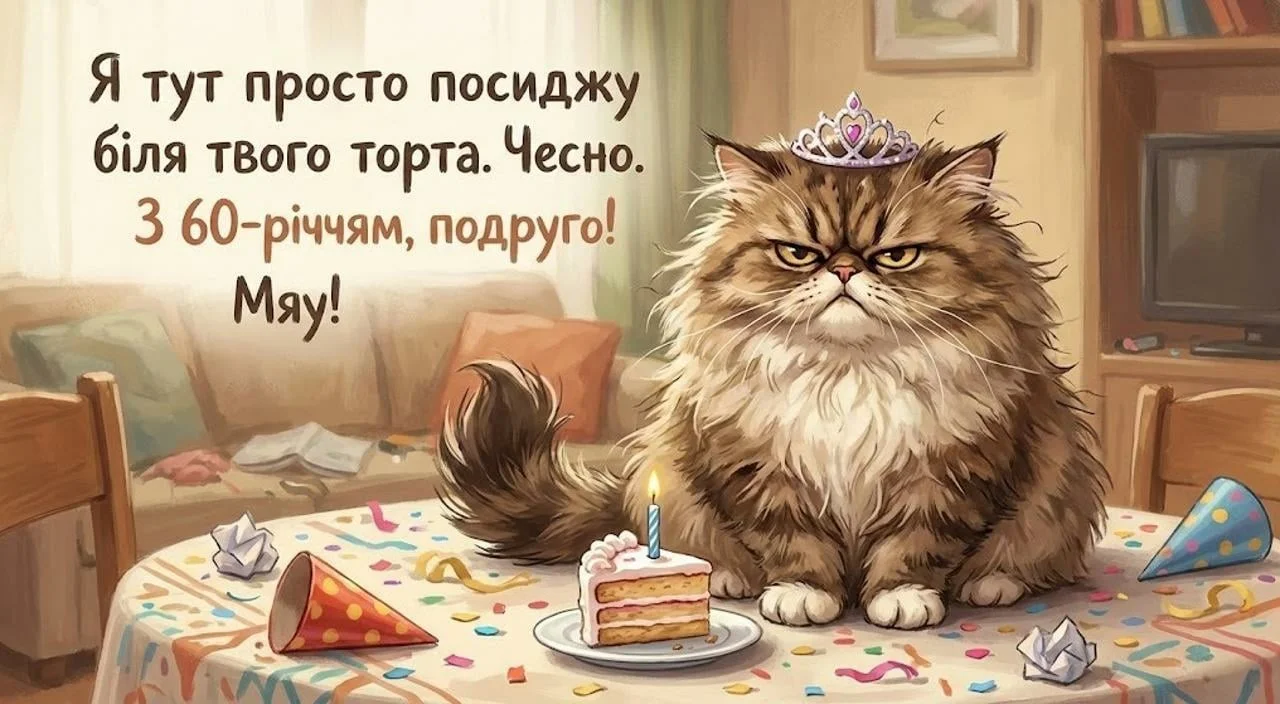 Привітання для подруги з ювілеєм на 60 років