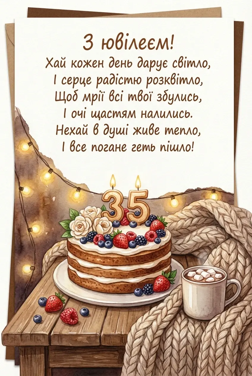 ювілеєм жінці 35 років картинки з 35 річчям