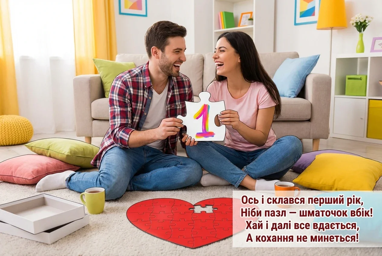 річниця весілля 1 рік