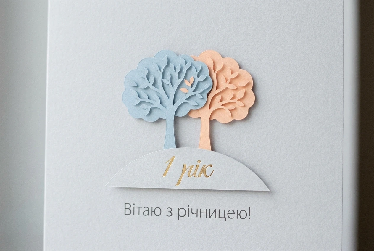 річниця весілля 1 рік