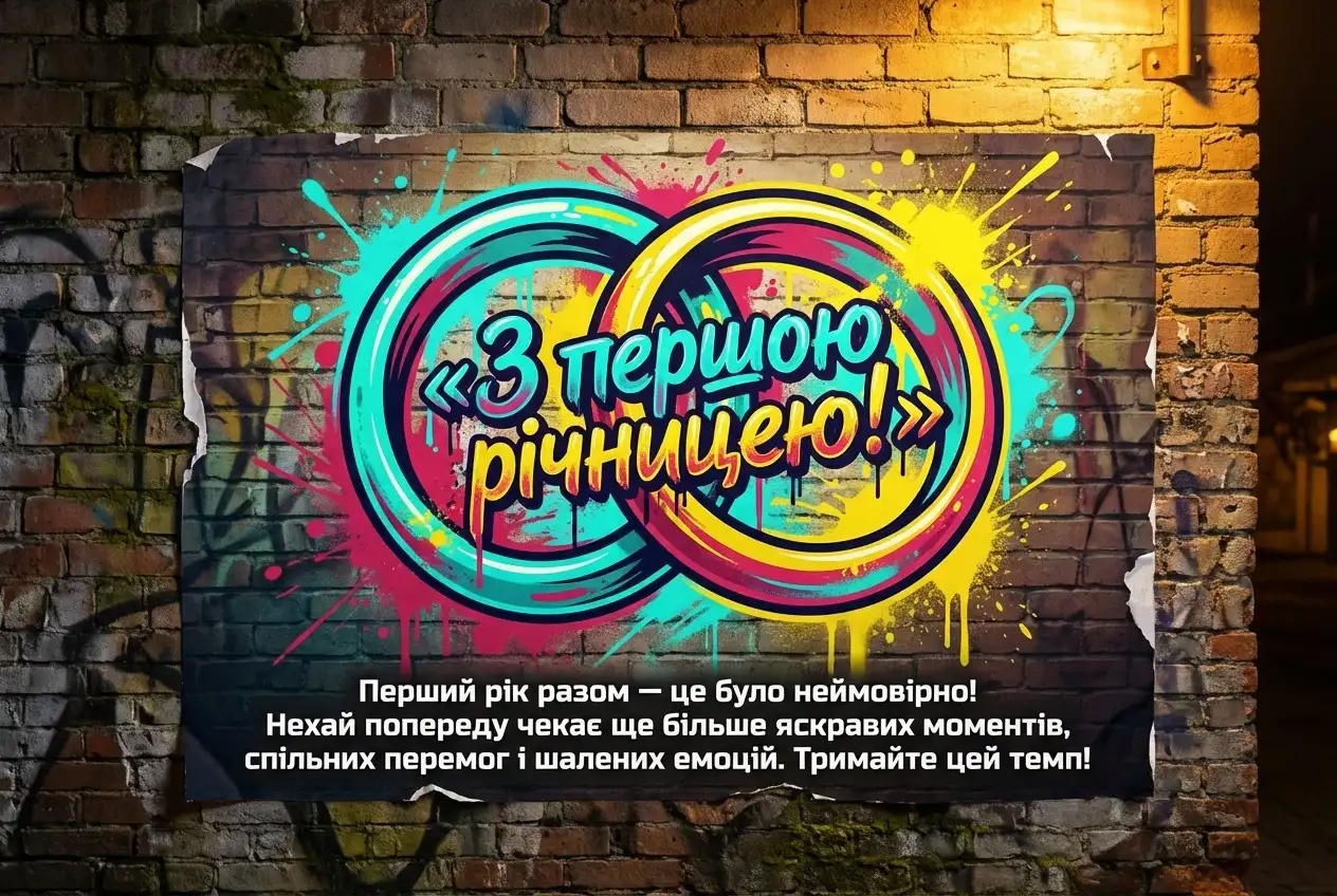 річниця весілля 1 рік
