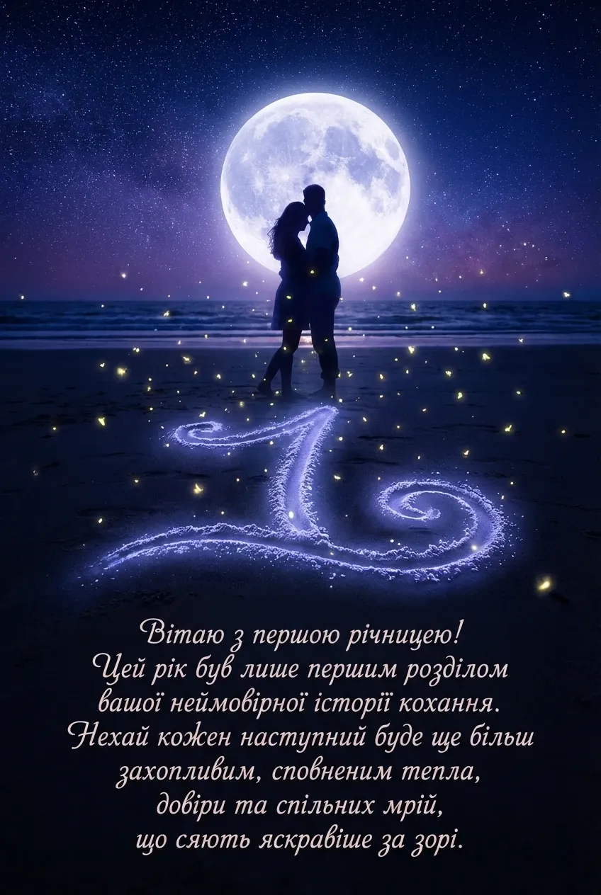 річниця весілля 1 рік