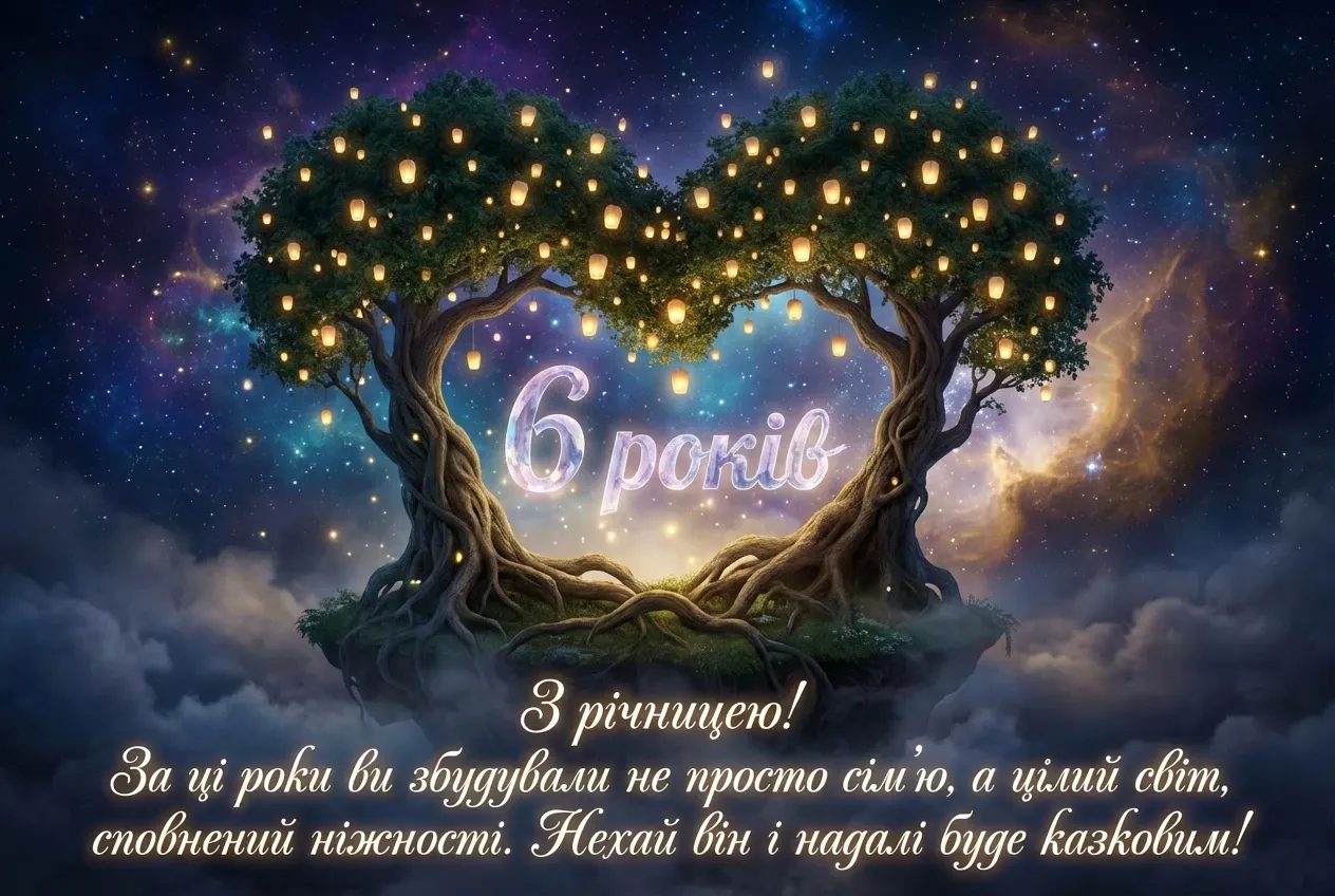привітання з днем весілля 6 років