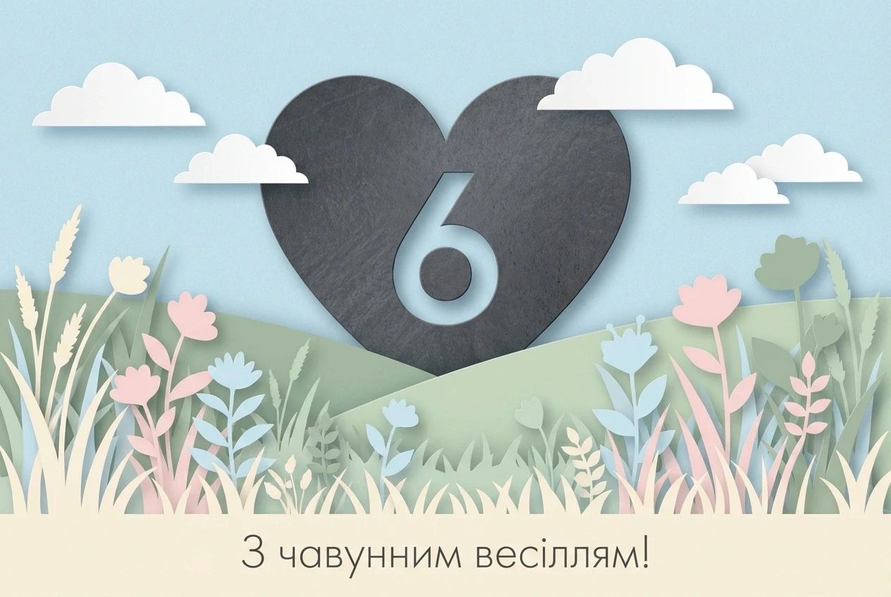 привітання з днем весілля 6 років