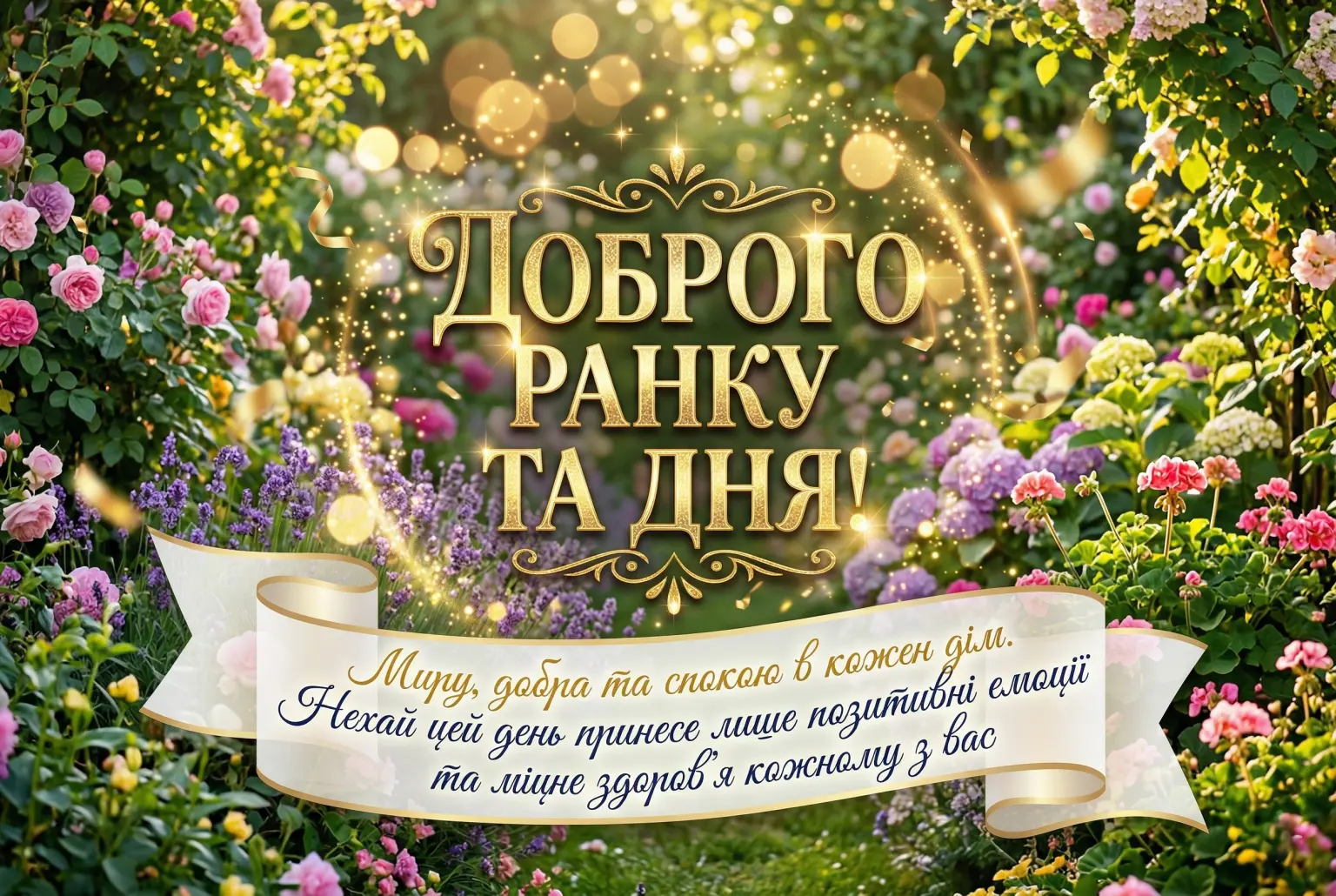 Доброго ранку та доброго дня: найкращі картинки з побажаннями та щирими словами