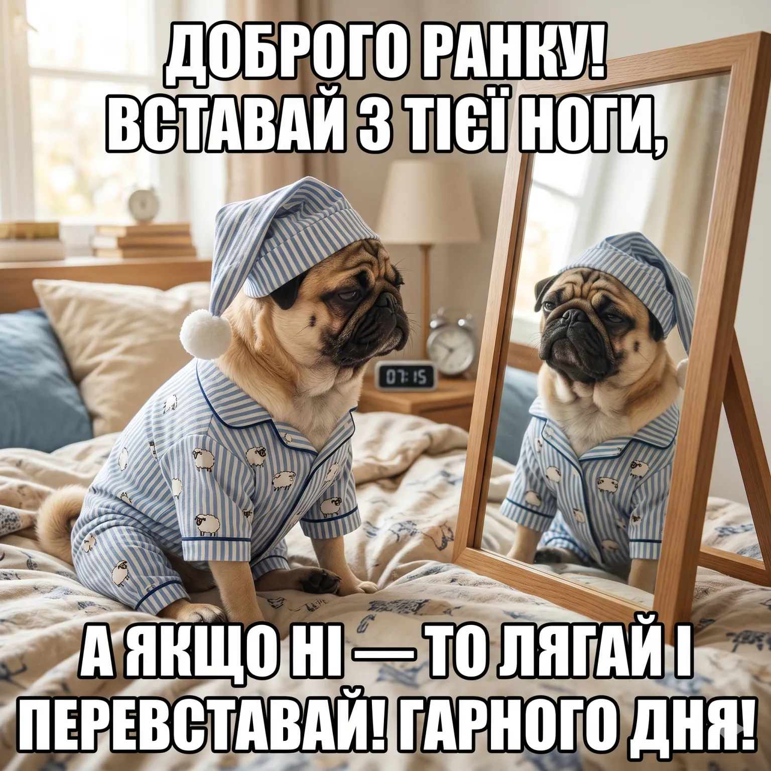 Привітання доброго ранку гарного дня для близьких та друзів у яскравих картинках