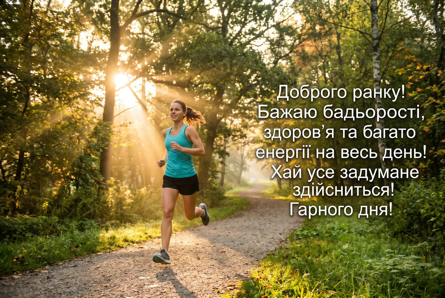 Привітання доброго ранку гарного дня для близьких та друзів у яскравих картинках