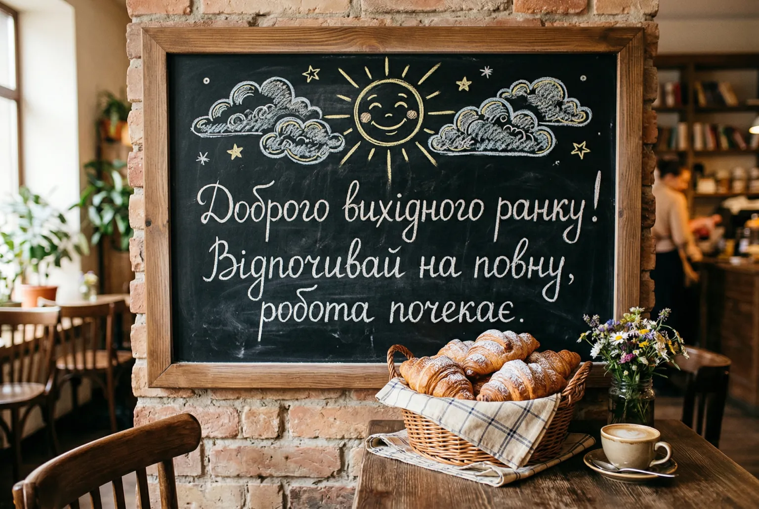 Доброго вихідного ранку: душевні вітання та красиві листівки для гарного настрою