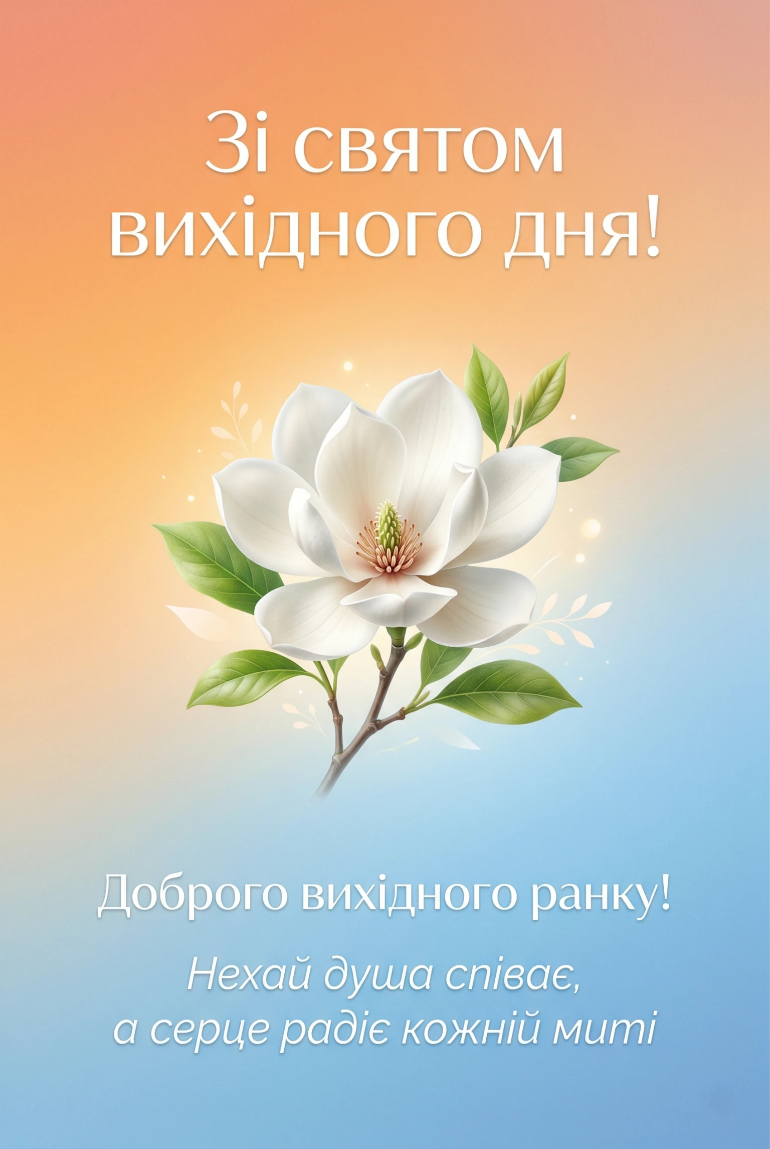 Доброго вихідного ранку: душевні вітання та красиві листівки для гарного настрою