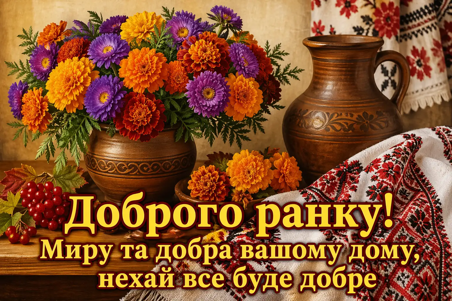 Доброго ранку: букети квітів у ніжних листівках для гарного настрою