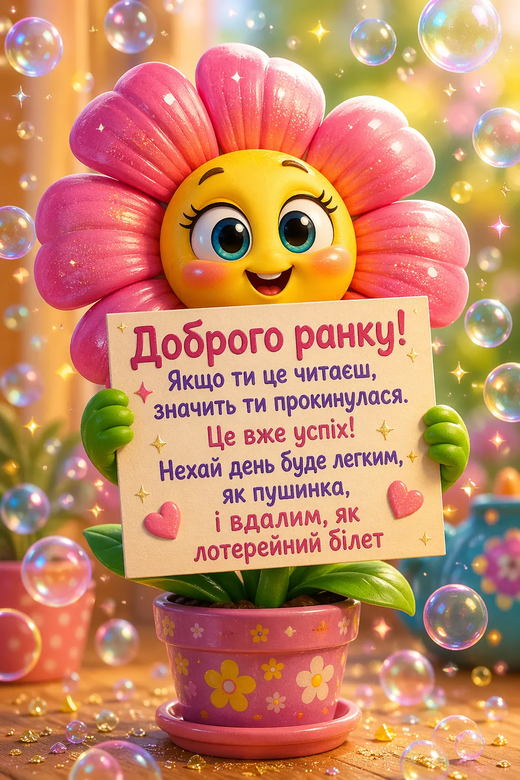 Доброго ранку: букети квітів у ніжних листівках для гарного настрою