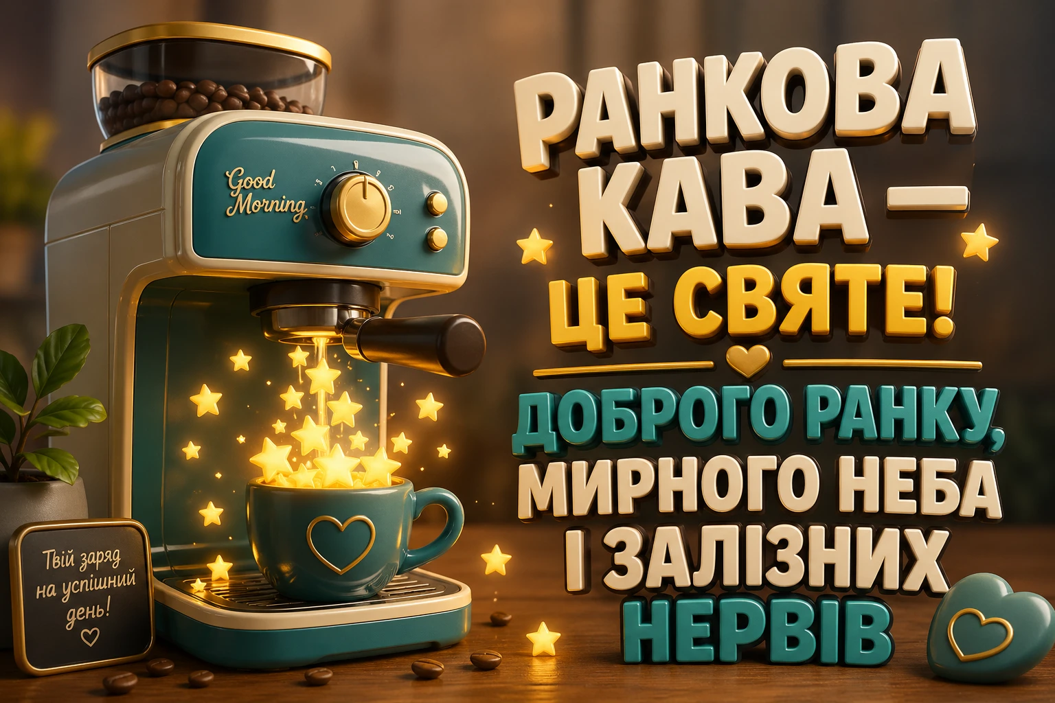 Листівки доброго ранку та мирного неба: найтепліші побажання у картинках