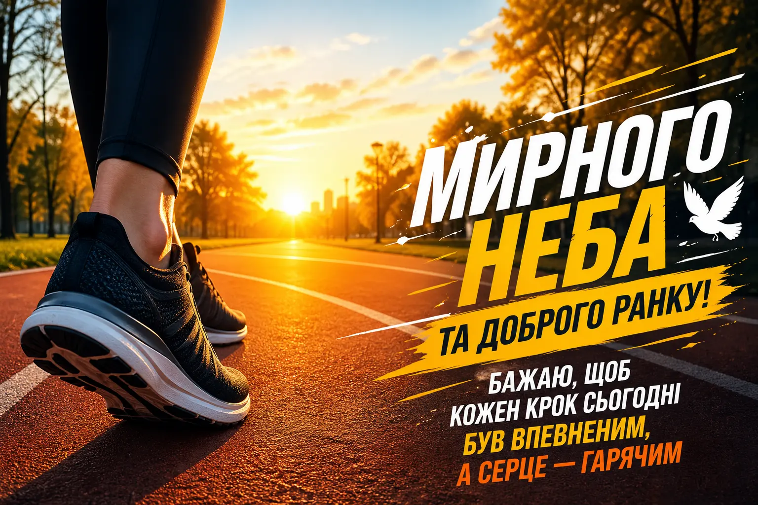 Листівки доброго ранку та мирного неба: найтепліші побажання у картинках