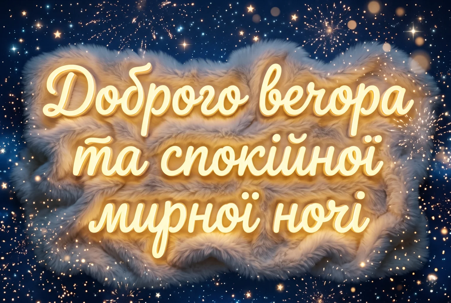 Доброго вечора та спокійної мирної ночі: найкращі побажання у картинках та листівках