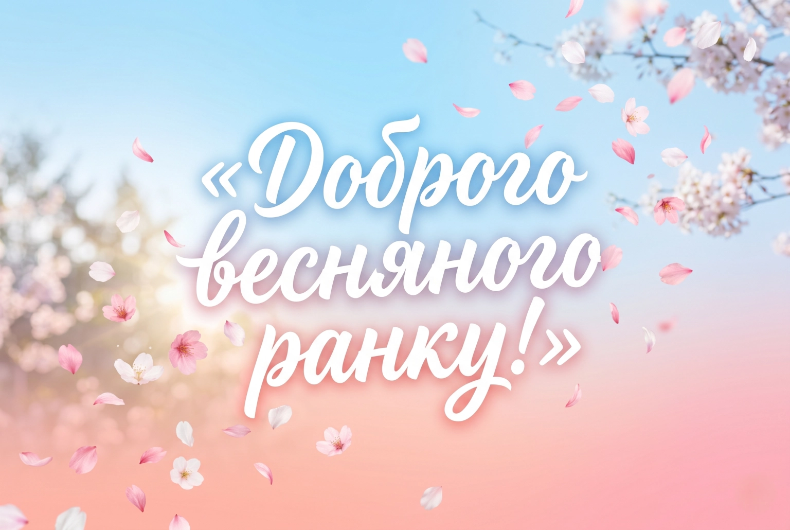 Побажання доброго весняного ранку: красиві листівки та натхненні слова для початку дня