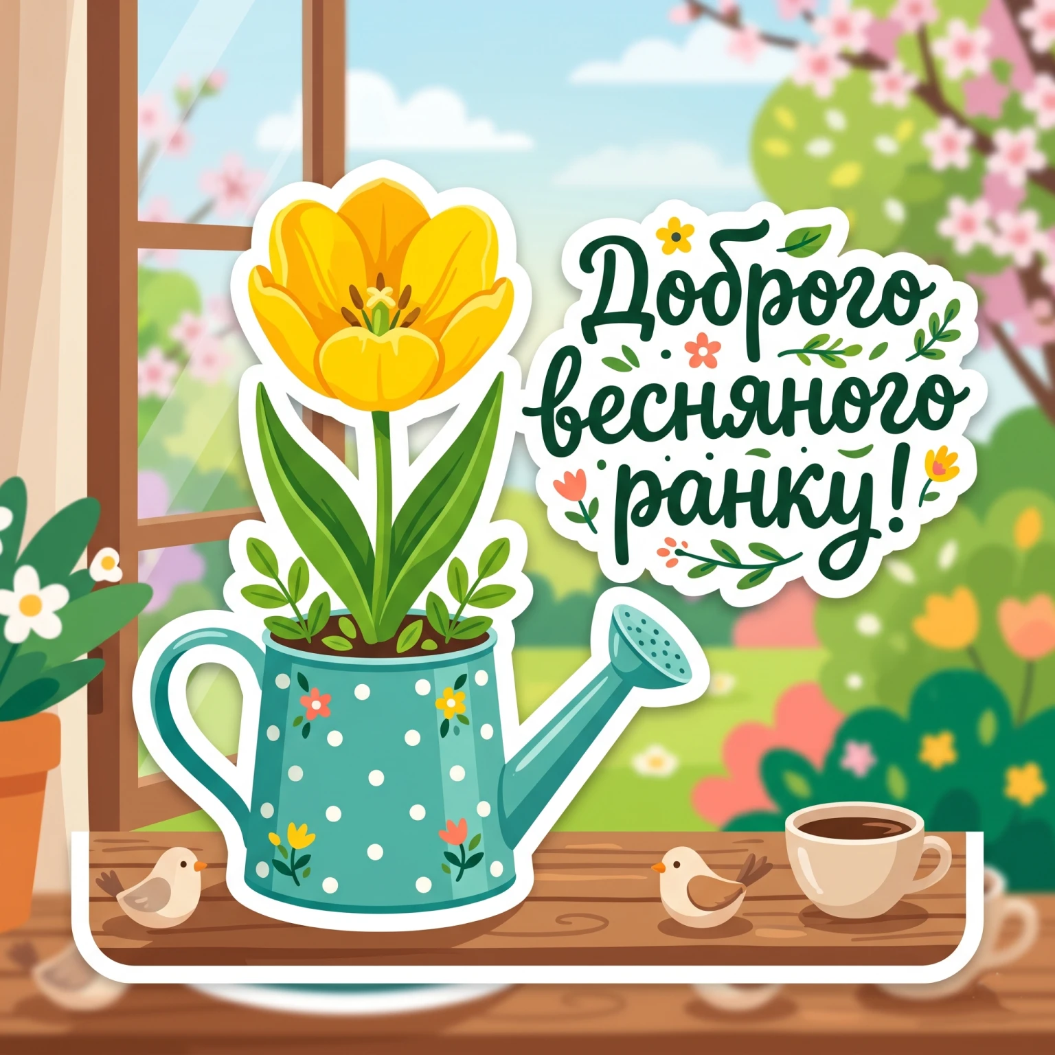 Побажання доброго весняного ранку: красиві листівки та натхненні слова для початку дня