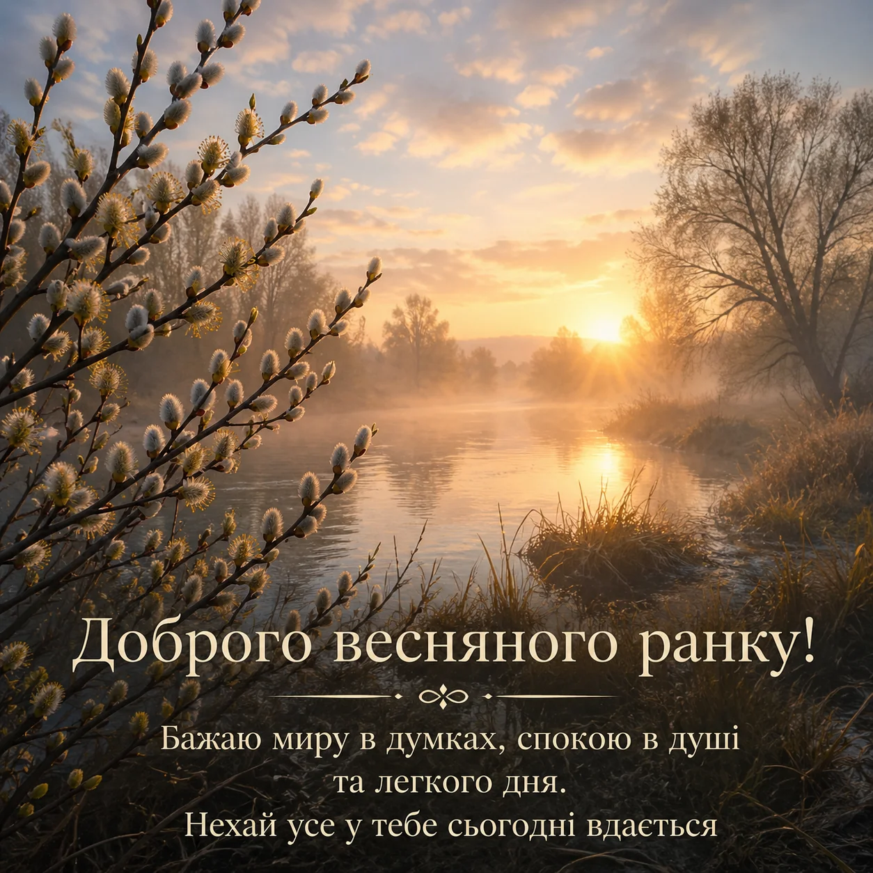 Побажання доброго весняного ранку: красиві листівки та натхненні слова для початку дня