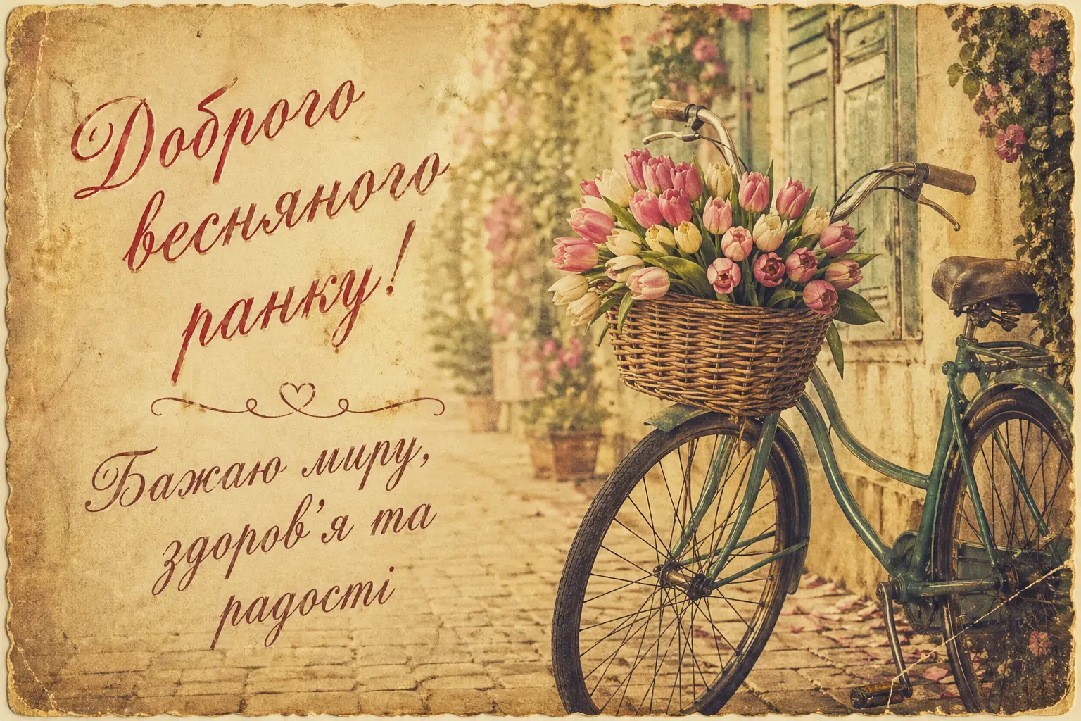 Побажання доброго весняного ранку: красиві листівки та натхненні слова для початку дня