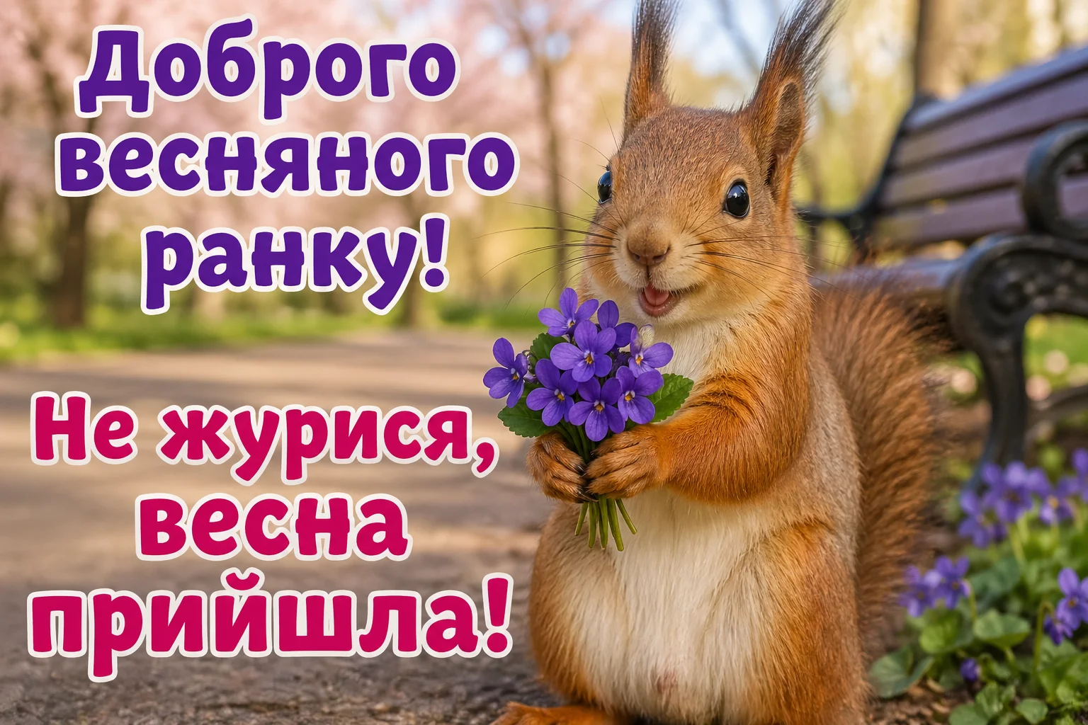 Побажання доброго весняного ранку: красиві листівки та натхненні слова для початку дня