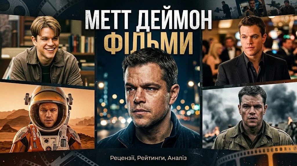 Найкращі фільми Метта Деймона за рейтингом IMDb