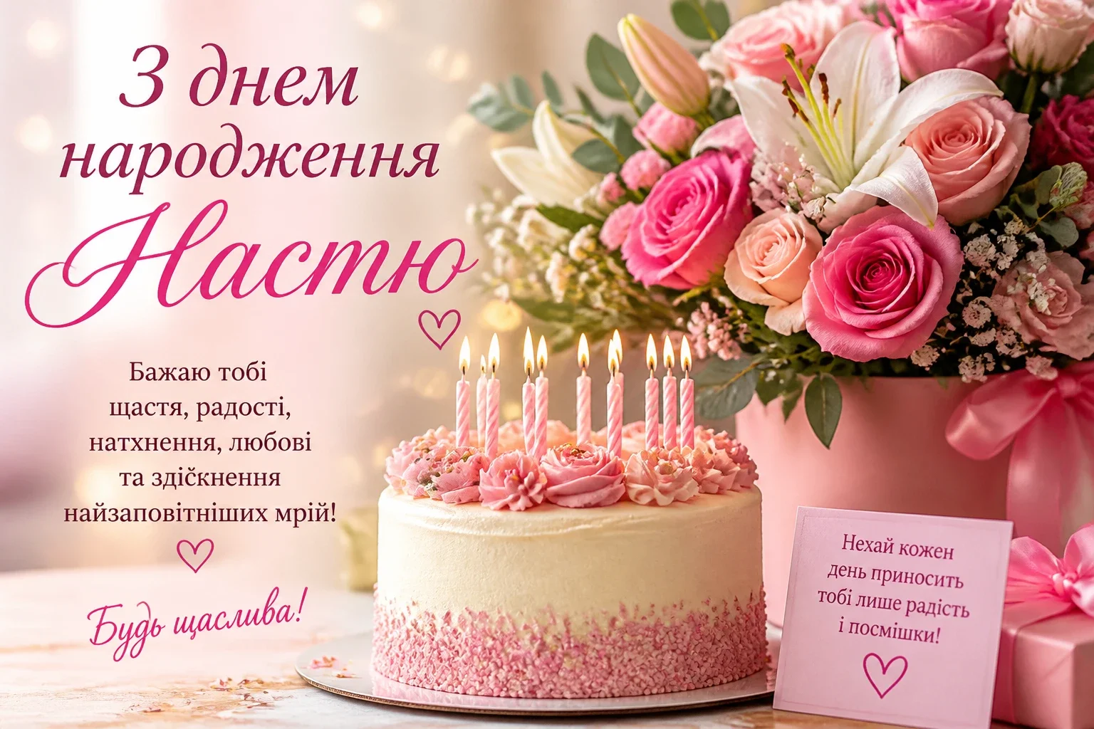 З днем народження Настю