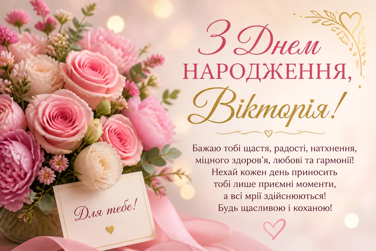 З днем народження для Вікторії
