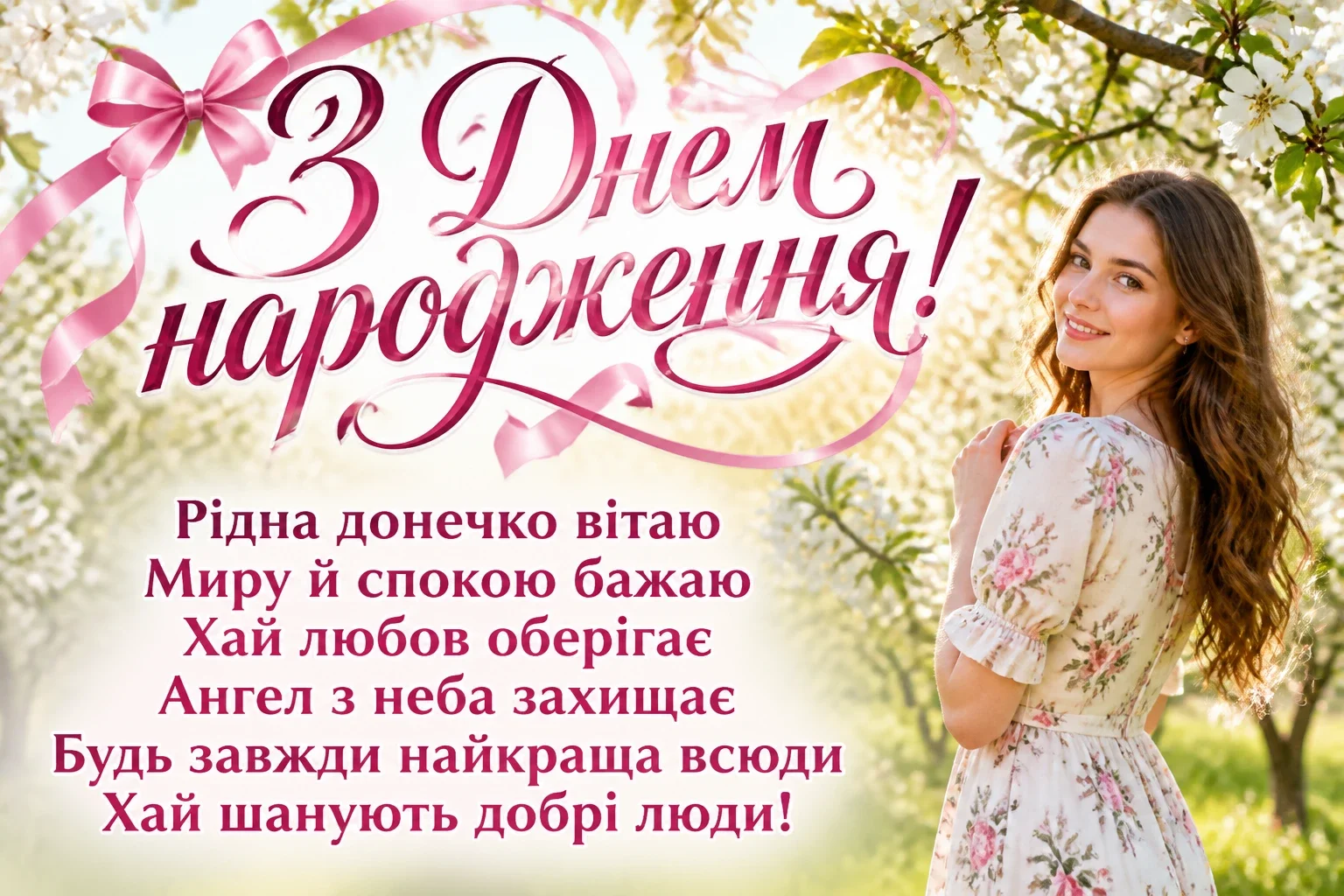 люба донечка з днем народження донечко