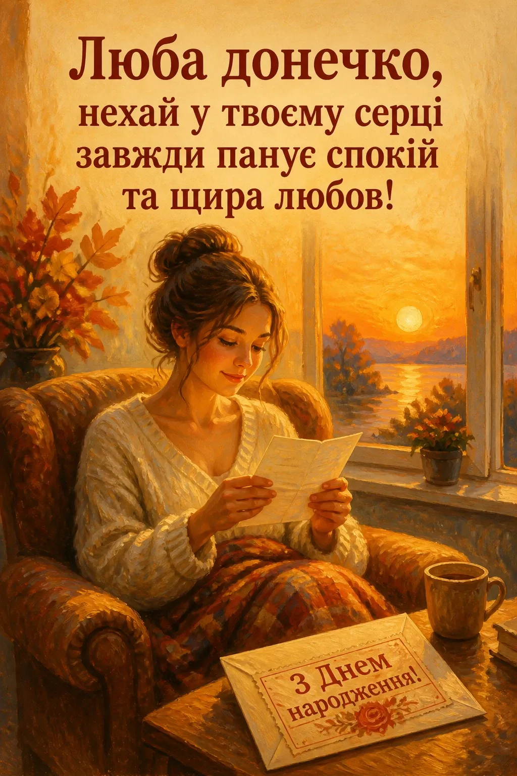 люба донечка з днем народження донечко