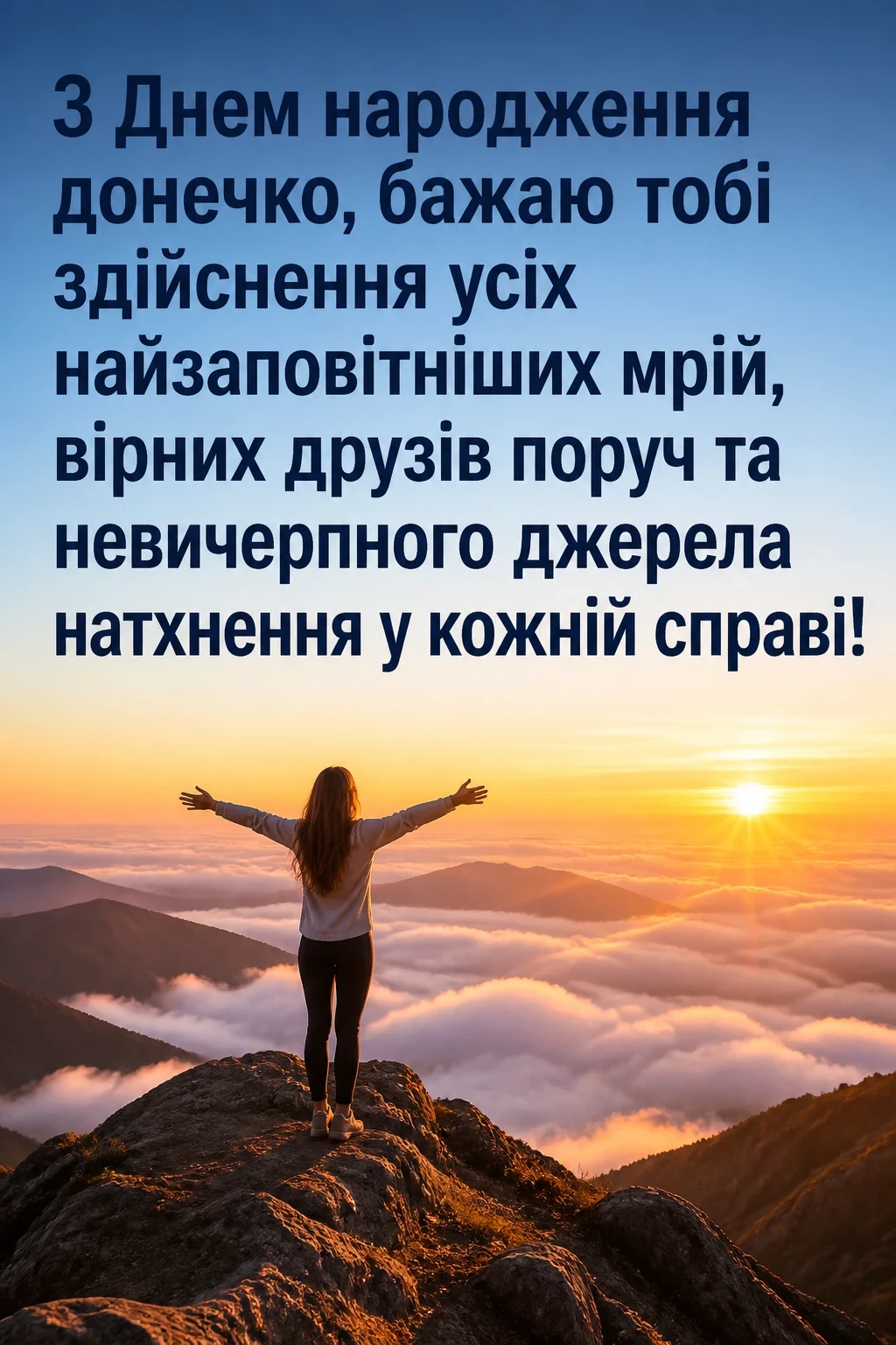 люба донечка з днем народження донечко