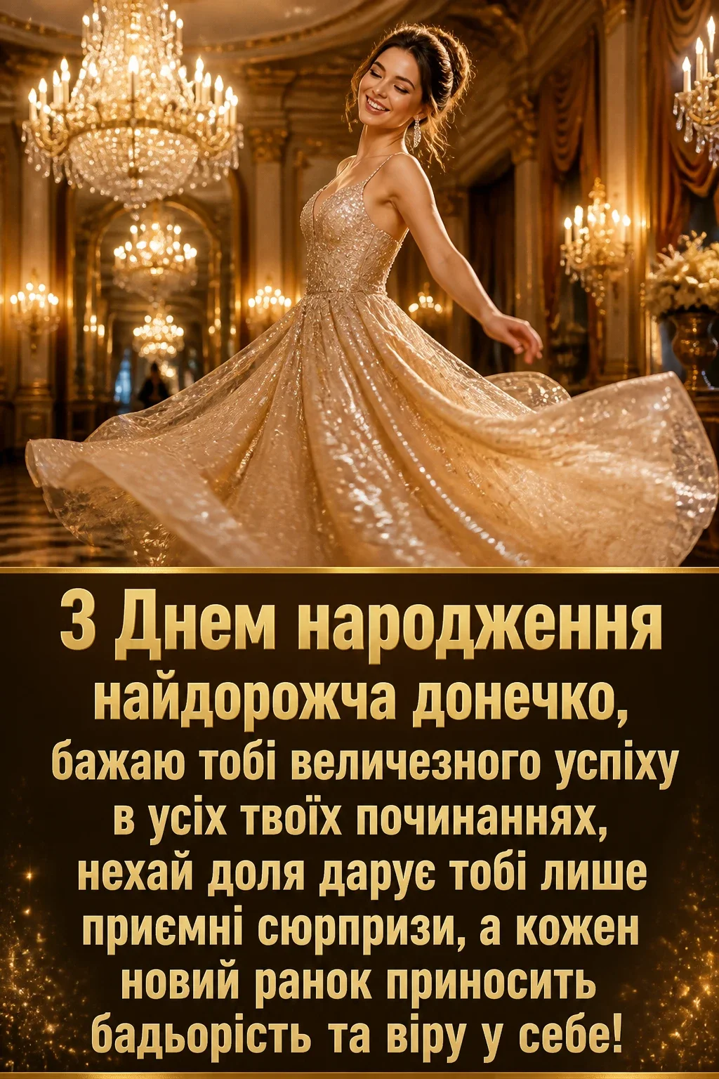 люба донечка з днем народження донечко
