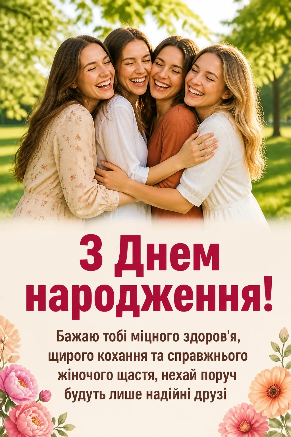 привітання подрузі з днем народження
