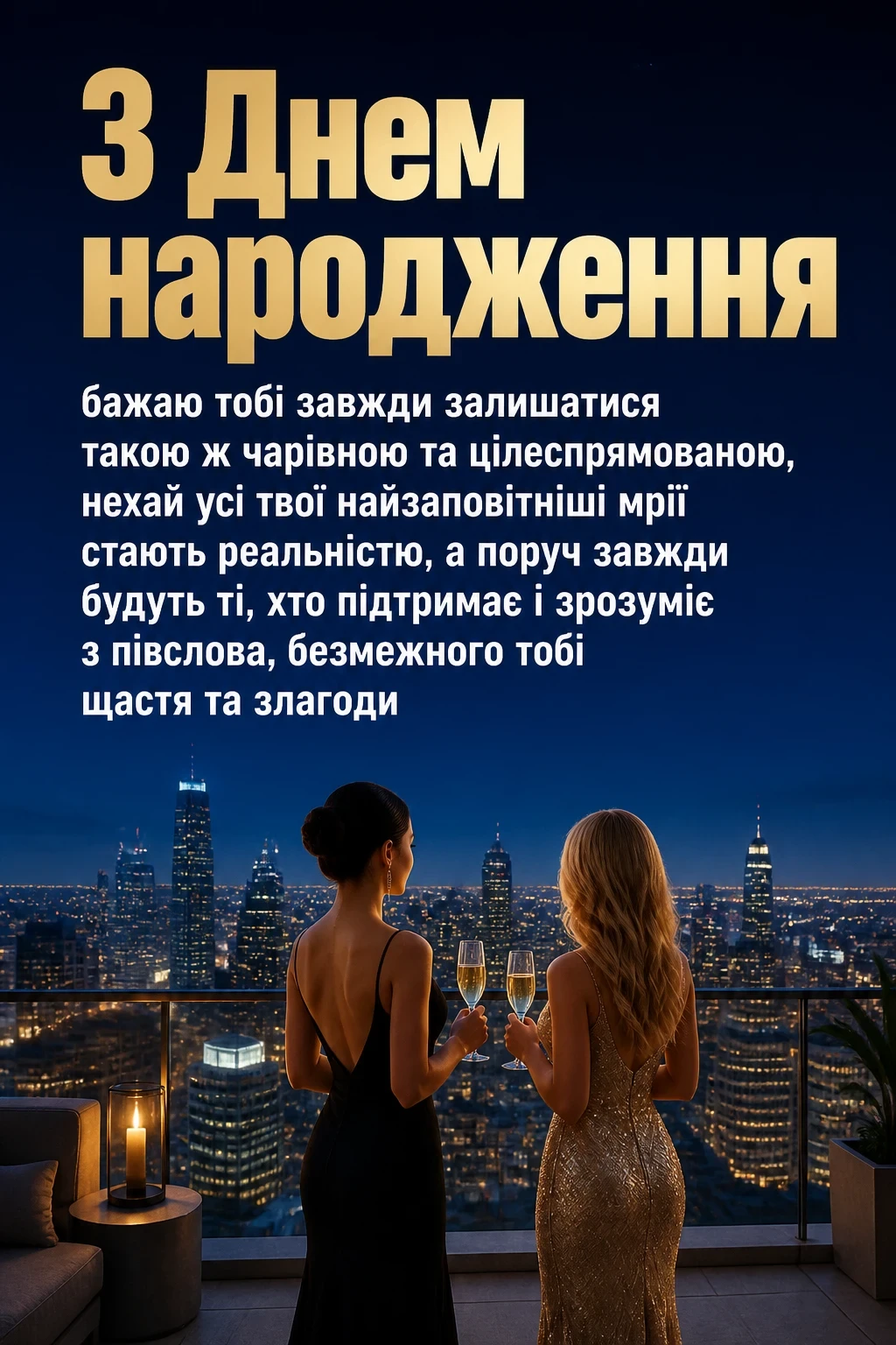 привітання з днем народження подругу